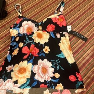 Floral Plus Size Tankini NWT Dreamsuit by Miracle Brands Size 14